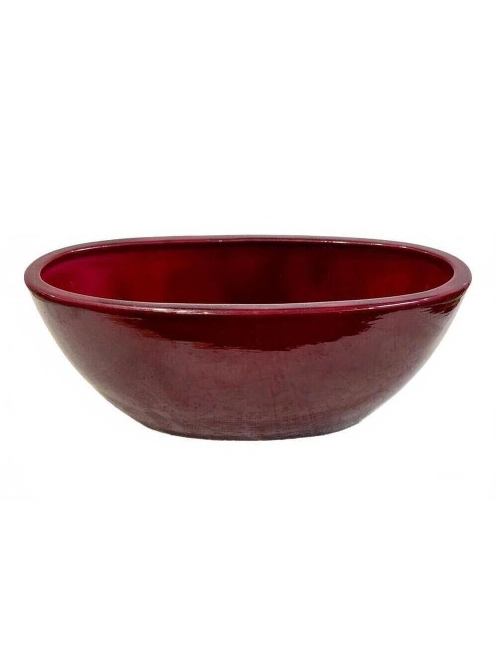 Vintage Scheurich Keramik Red Glaze Pot for Orchids German Pottery Decor